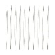 Rhewides 10PCS Big Eye Beading Long Straight Beading Embroidery Beaded Auxiliary Sewing Open Beaded Big Eye Beaded Sewing for Jewelry Making and Crafts